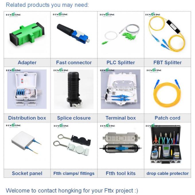 FTTH 8 Cores Fiber Optic Terminal Access Modular Splitter Box